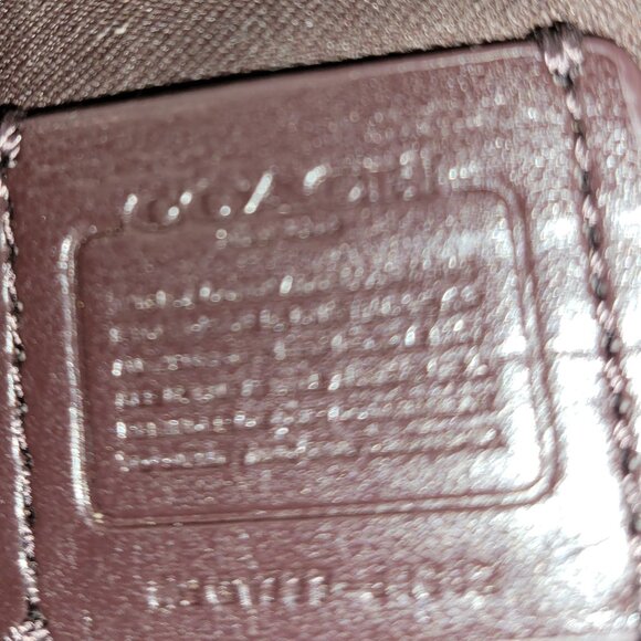 Coach Double Zip Brown Pebble Leather Wallet Wristlet Style Number 54052 - Picture 7 of 8